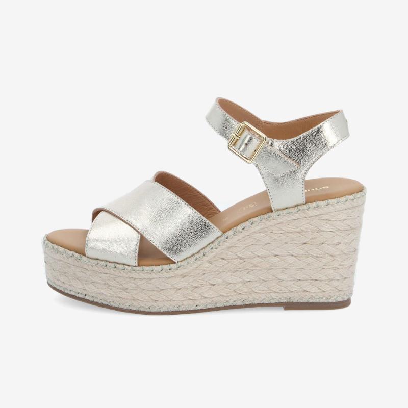 MINA SANDALE W - METAL LEATHER - GOLD